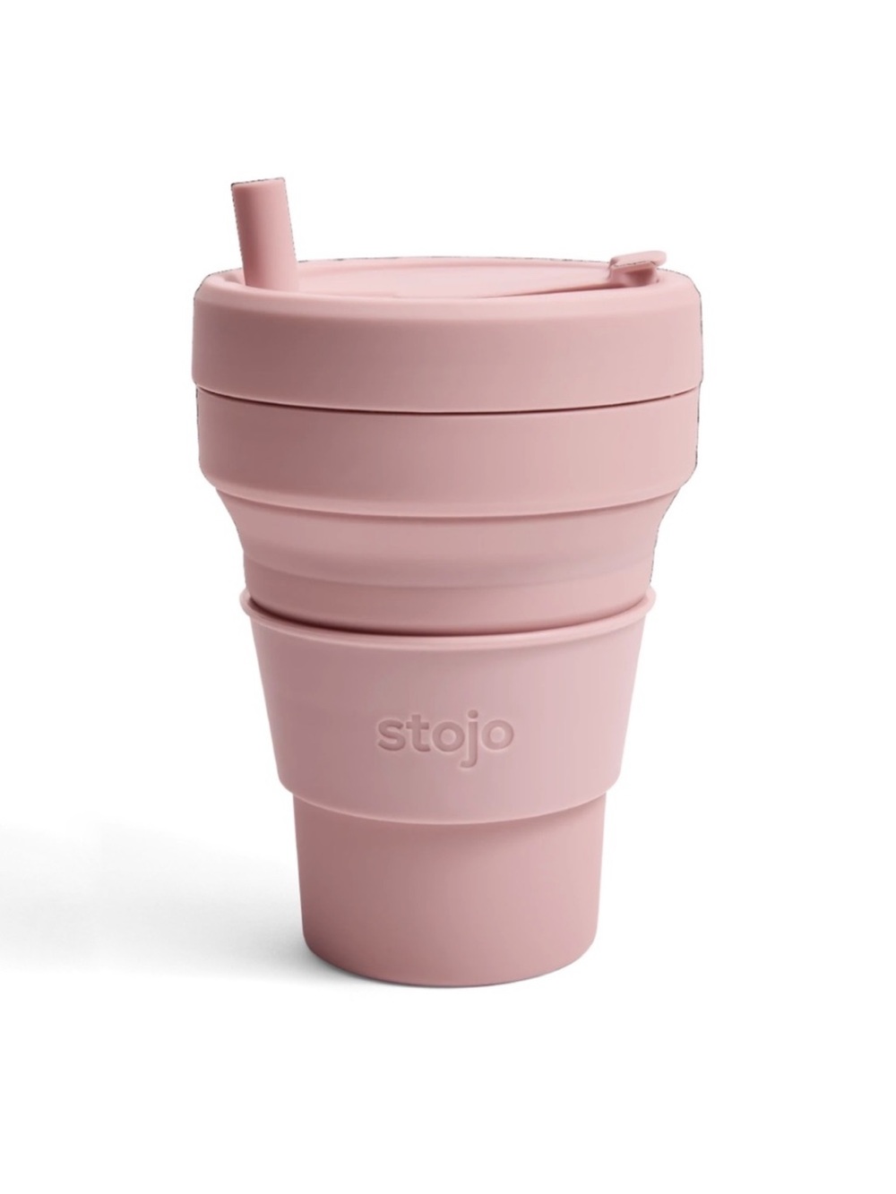 Stojo Collapsible Cup with Straw - set of 2